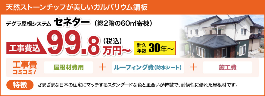 スーパーガルテクトフッ素|耐久年数25年〜|127.6万円〜