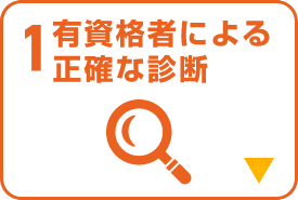 有資格者による正確な診断