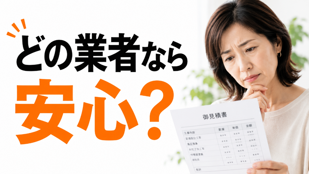 どの塗装業者なら安心？書類を確認する女性